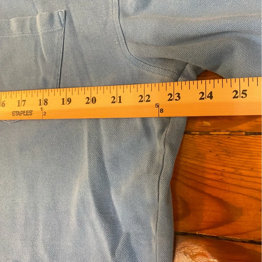 J. CREW 100% COTTON Blue Polo Golf Shirt XL